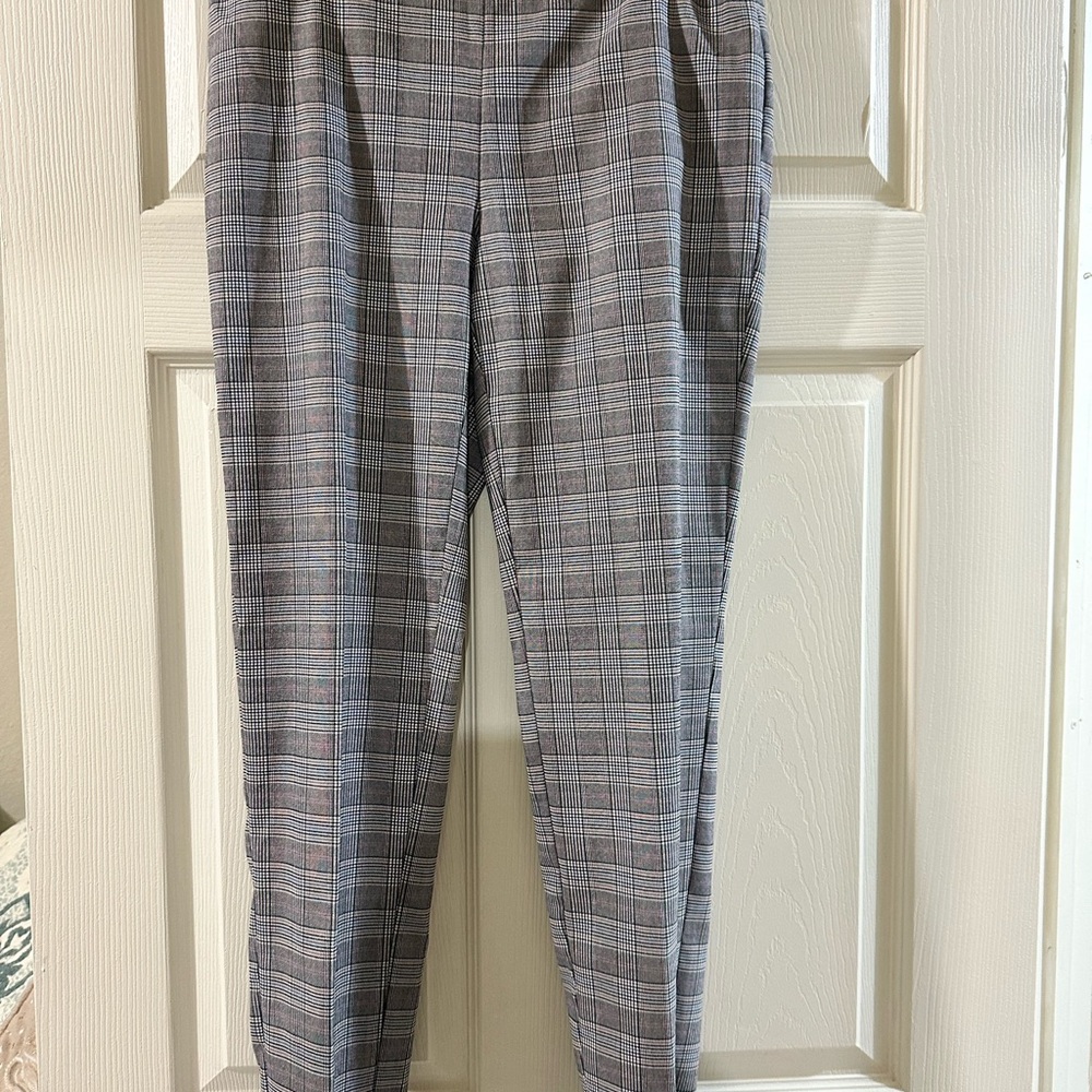 Gray Plaid Trousers